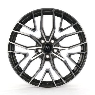 MM Wheels MM09 Glossy Gunmetal Machined
