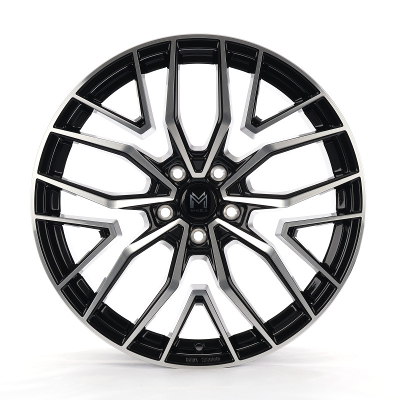 MM Wheels MM09 Glossy Black Machined