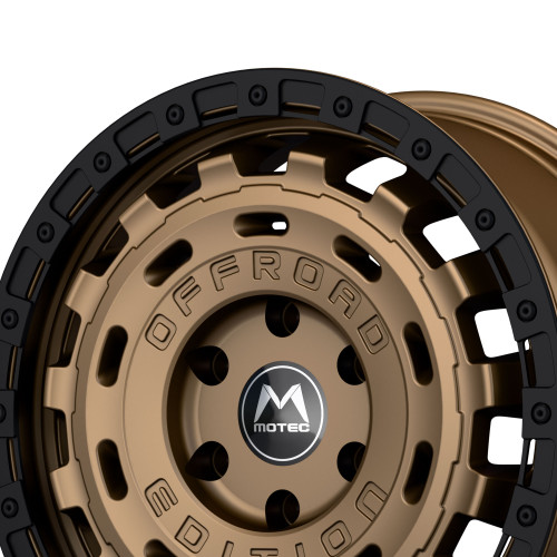 Motec MOF1-R-Cross Bronze Matt / Schwarzer Ring