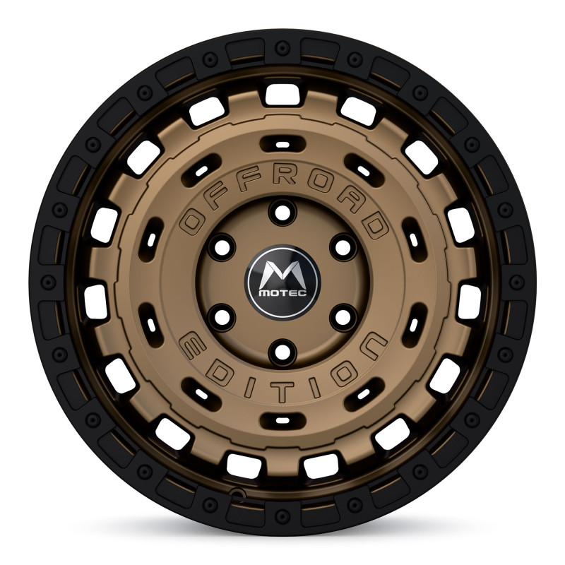 Motec MOF1-R-Cross Bronze Matt / Schwarzer Ring