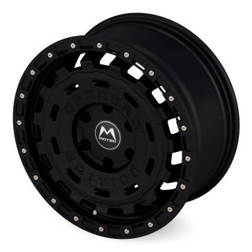 Motec MOF1-R-Cross Schwarz Matt / Schwarzer Ring