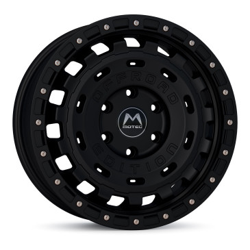 Motec MOF1-R-Cross Schwarz Matt / Schwarzer Ring