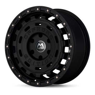 Motec MOF1-R-Cross Schwarz Matt / Schwarzer Ring