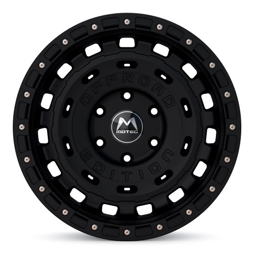 Motec MOF1-R-Cross Schwarz Matt / Schwarzer Ring