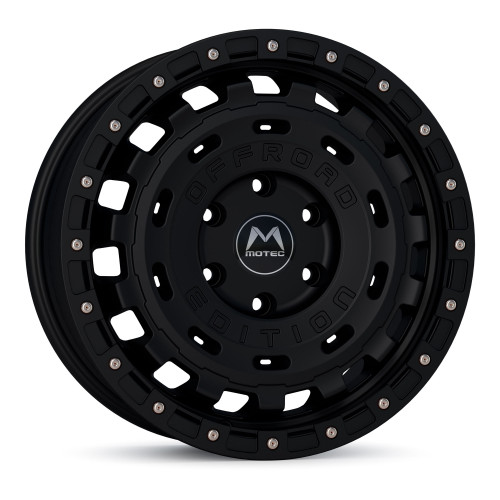 Motec MOF1-R-Cross Schwarz Matt / Schwarzer Ring