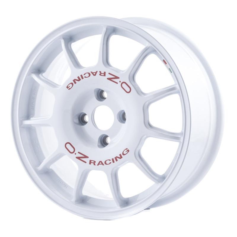 OZ RACING LEGGENDA race white + red lettering | velonity.com