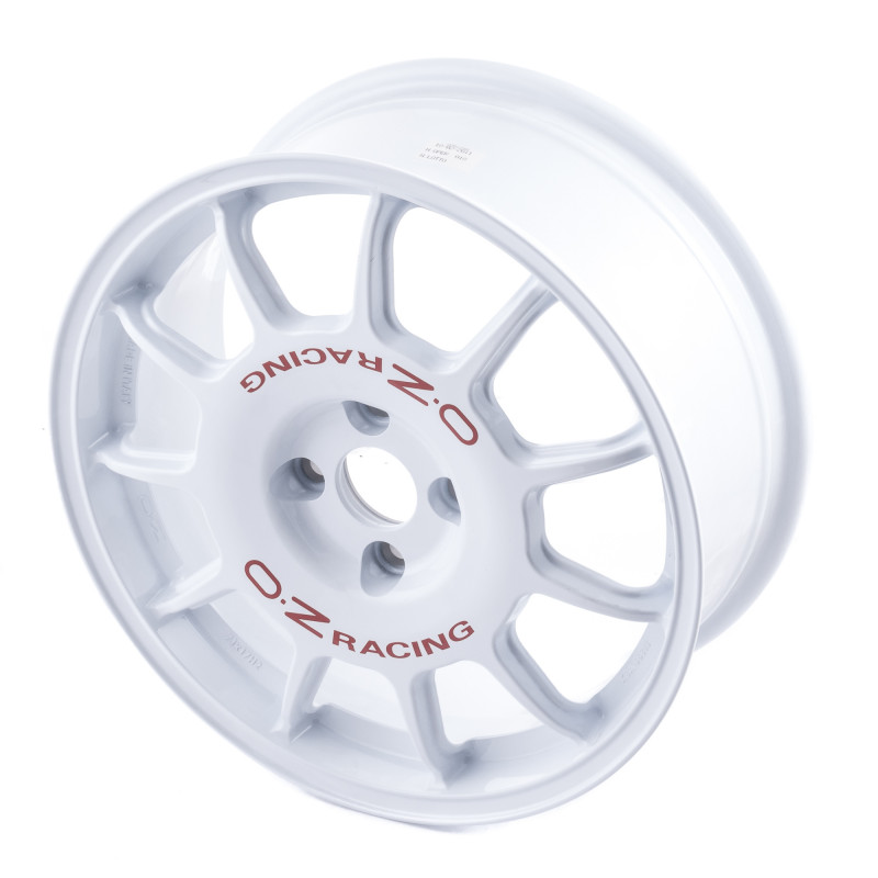 OZ RACING LEGGENDA RACE WHITE + RED LETTERING