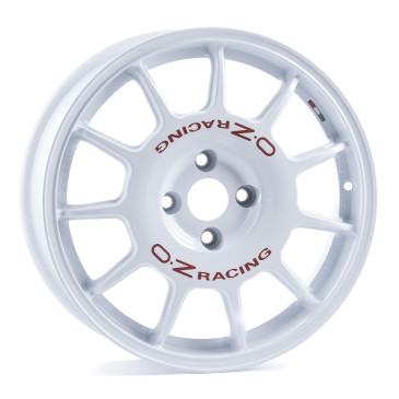 OZ RACING LEGGENDA RACE WHITE + RED LETTERING