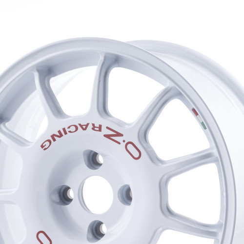 OZ RACING LEGGENDA RACE WHITE + RED LETTERING