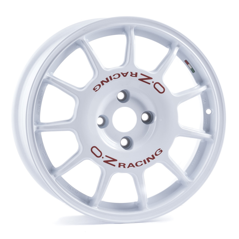 OZ RACING LEGGENDA RACE WHITE + RED LETTERING