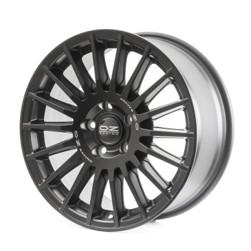 OZ RACING RALLY DESERT MATT BLACK + SILVER LETTERING