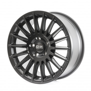 OZ RACING RALLY DESERT MATT BLACK + SILVER LETTERING