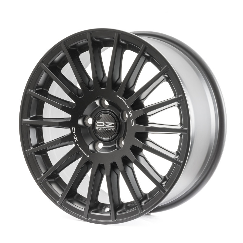 OZ RACING RALLY DESERT MATT BLACK + SILVER LETTERING