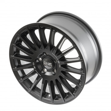 OZ RACING RALLY DESERT MATT BLACK + SILVER LETTERING