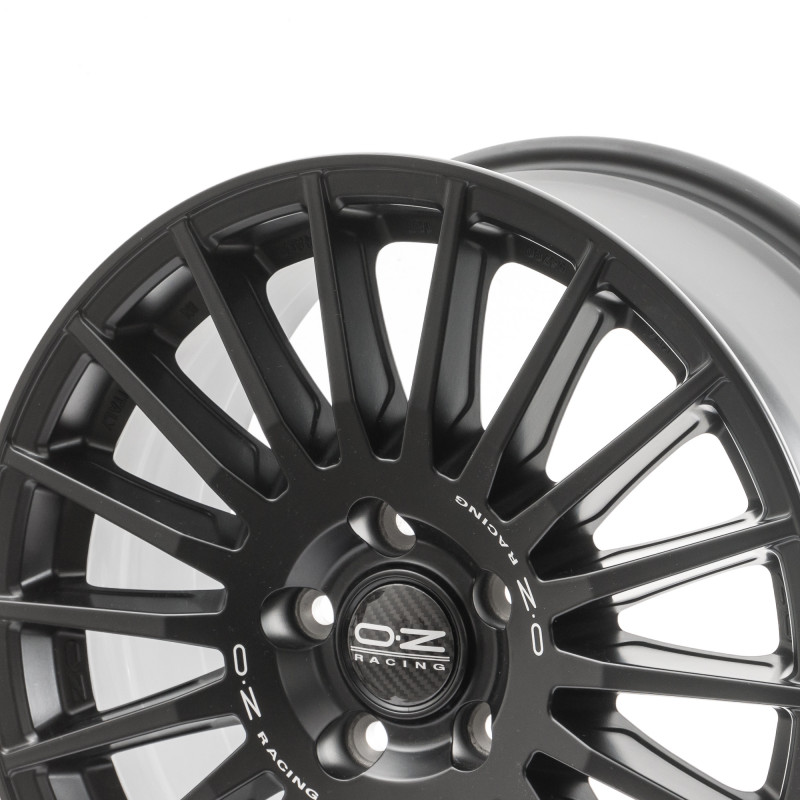 OZ RACING RALLY DESERT MATT BLACK + SILVER LETTERING