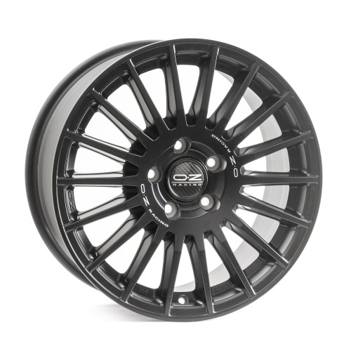 OZ RACING RALLY DESERT MATT BLACK + SILVER LETTERING