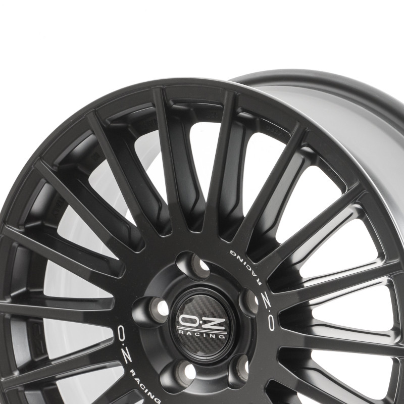 OZ RACING RALLY DESERT MATT BLACK + SILVER LETTERING