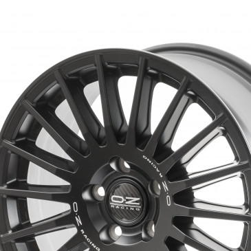 OZ RACING RALLY DESERT MATT BLACK + SILVER LETTERING