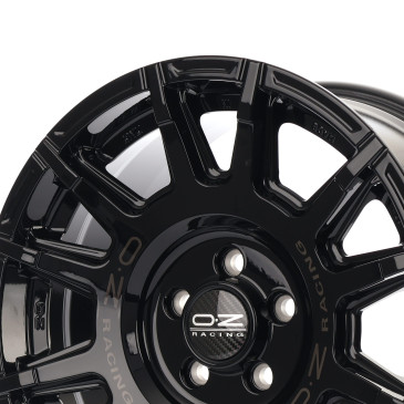 OZ RACING RALLY LEGEND GLOSS BLACK + DARK LETTERING