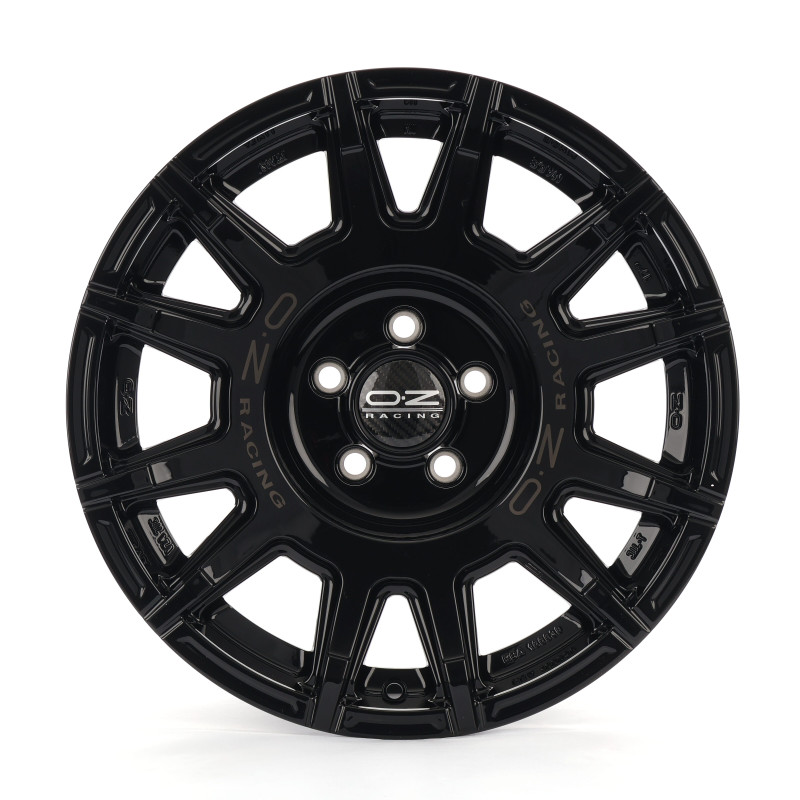 OZ RACING RALLY LEGEND GLOSS BLACK + DARK LETTERING