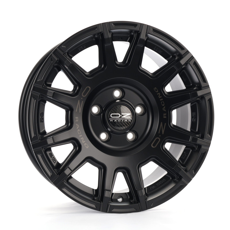 OZ RACING RALLY LEGEND MATT BLACK + DARK LETTERING