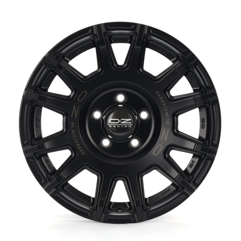 OZ RACING RALLY LEGEND MATT BLACK + DARK LETTERING