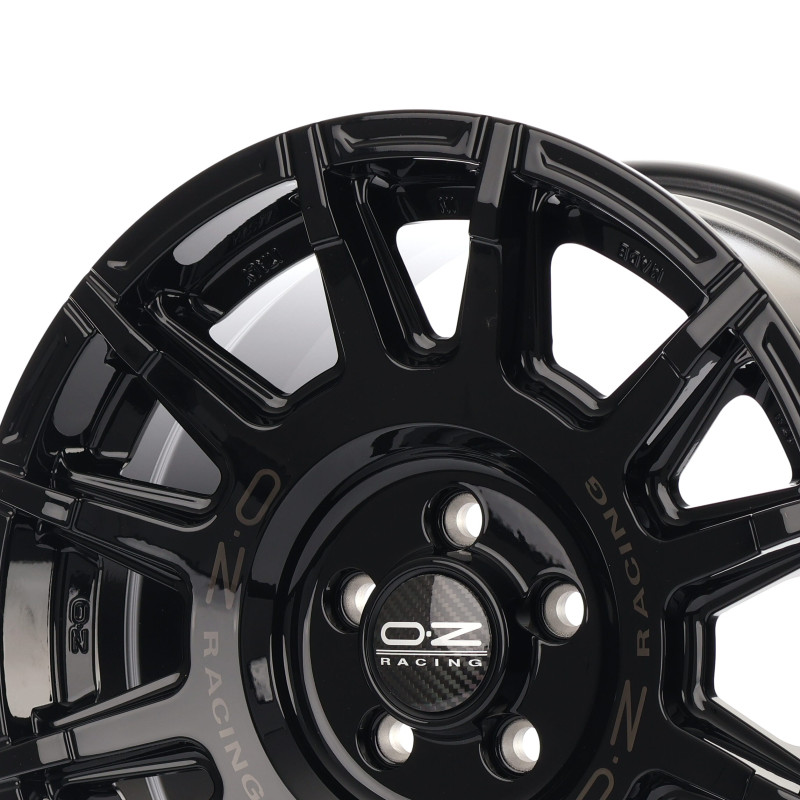 OZ RACING RALLY LEGEND GLOSS BLACK + DARK LETTERING
