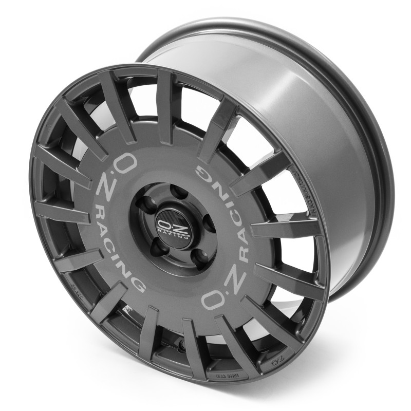 OZ RACING RALLY RACING DARK GRAPHITE SILVER LETTERING