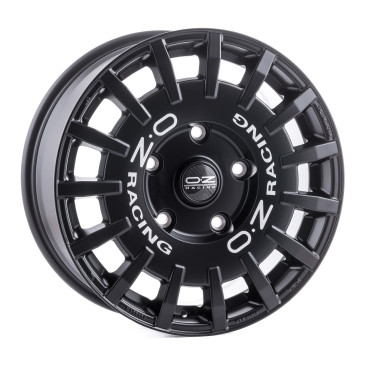 OZ RACING RALLY RACING VAN MATT BLACK + SILVER LETTERING