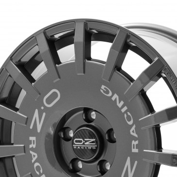 OZ RACING RALLY RACING VAN DARK GRAPHITE SILVER LETTERING
