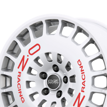 OZ RACING RR40 RACE WHITE + RED LETTERING