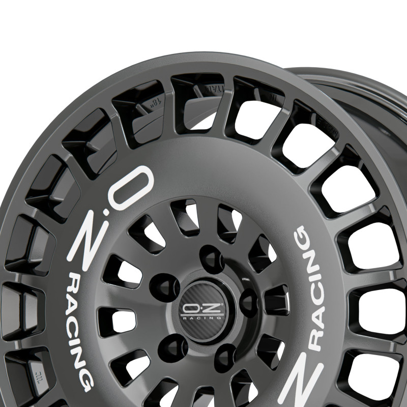 OZ RACING RR40 HYPER TITATNIUM + SILVER LETTERING