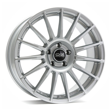 OZ RACING SUPERTURISMO DAKAR MATT RACE SILVER + BLACK LETTER.