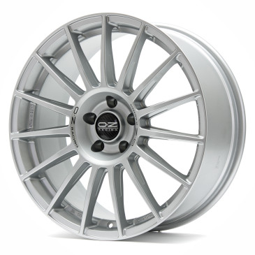 OZ RACING SUPERTURISMO DAKAR MATT RACE SILVER + BLACK LETTER.