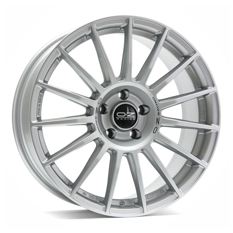 OZ RACING SUPERTURISMO DAKAR MATT RACE SILVER + BLACK LETTER.