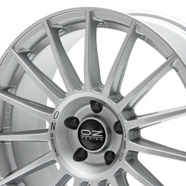 OZ RACING SUPERTURISMO DAKAR MATT RACE SILVER + BLACK LETTER.