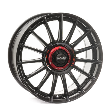 OZ RACING SUPERTURISMO EVOLUZIONE GLOSS BLACK + RED LETTERING