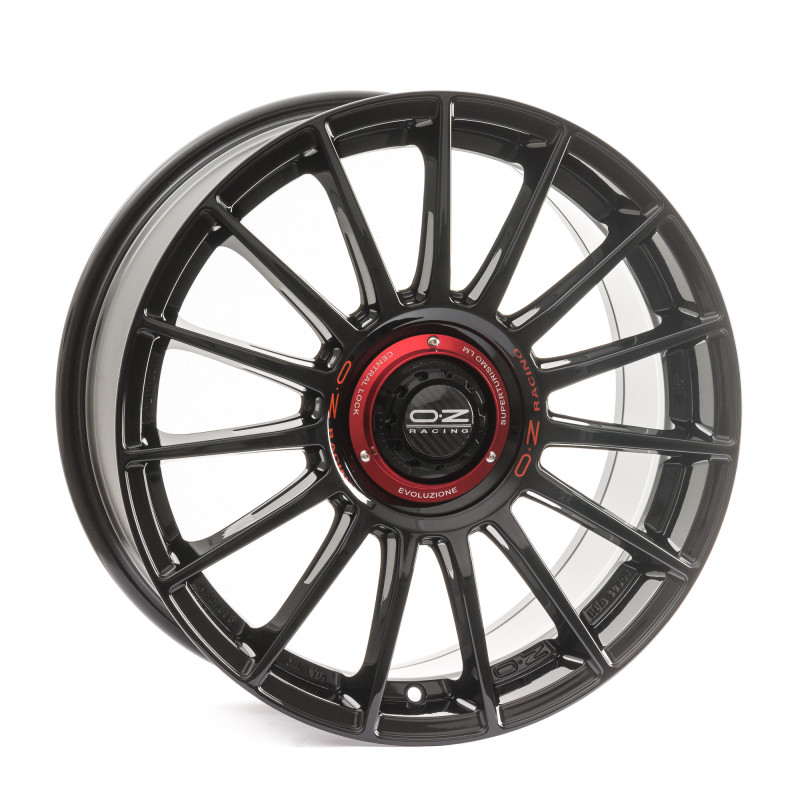 OZ RACING SUPERTURISMO EVOLUZIONE GLOSS BLACK + RED LETTERING