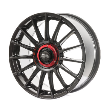 OZ RACING SUPERTURISMO EVOLUZIONE GLOSS BLACK + RED LETTERING