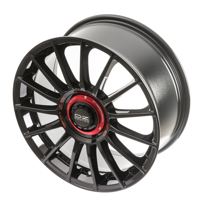 OZ RACING SUPERTURISMO EVOLUZIONE GLOSS BLACK + RED LETTERING