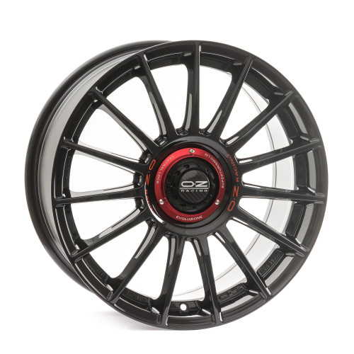 OZ RACING SUPERTURISMO EVOLUZIONE GLOSS BLACK + RED LETTERING