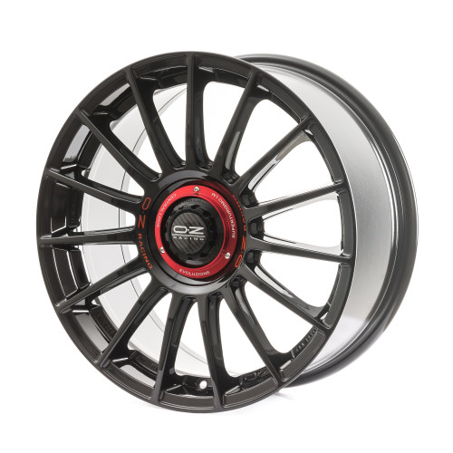 OZ RACING SUPERTURISMO EVOLUZIONE GLOSS BLACK + RED LETTERING