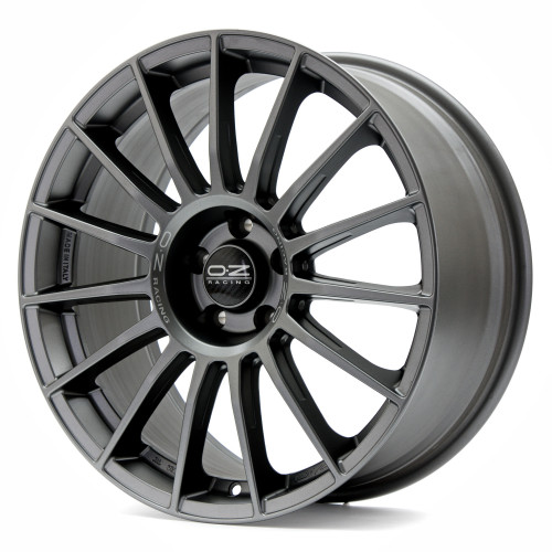 OZ RACING SUPERTURISMO LM MATT GRAPHITE + SILVER LETTERING