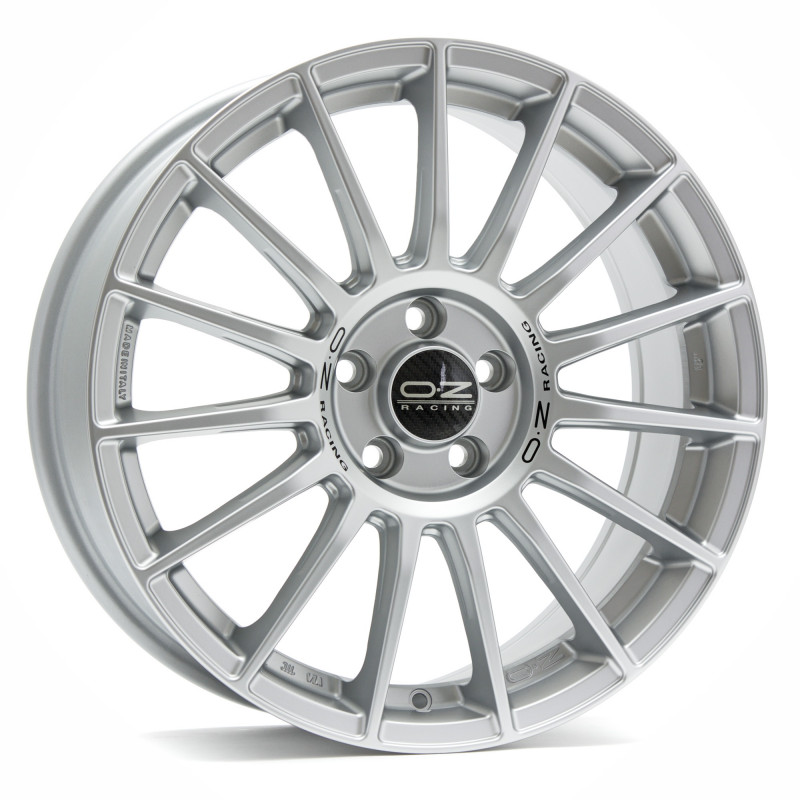 OZ RACING SUPERTURISMO LM MATT RACE SILVER + BLACK LETTER.