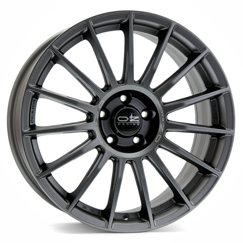 OZ RACING SUPERTURISMO LM MATT GRAPHITE + SILVER LETTERING