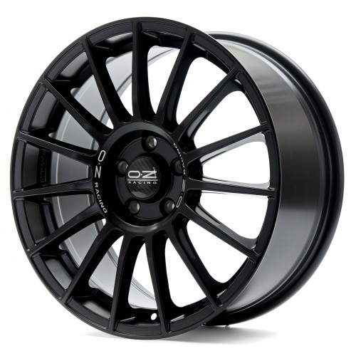 OZ RACING SUPERTURISMO LM MATT BLACK + SILVER LETTERING