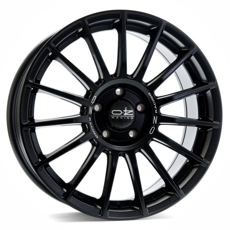 OZ RACING SUPERTURISMO LM MATT BLACK + SILVER LETTERING