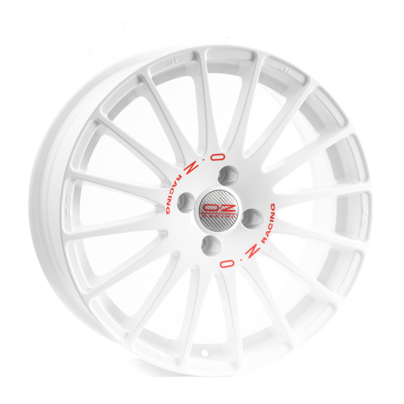 OZ RACING SUPERTURISMO WRC WHITE + RED LETTERING
