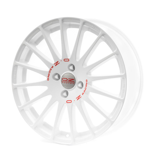 OZ RACING SUPERTURISMO WRC WHITE + RED LETTERING