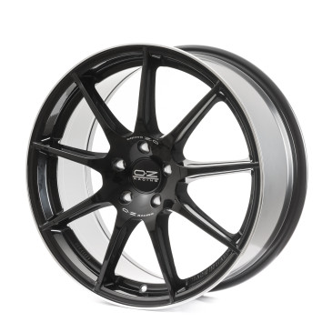 OZ RACING VELOCE GT GLOSS BLACK D.CUT + SILV.LET.